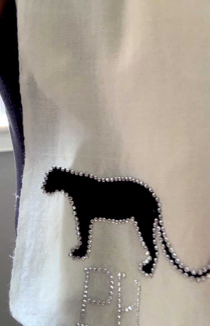 Personalized shawl with crystal enhancement